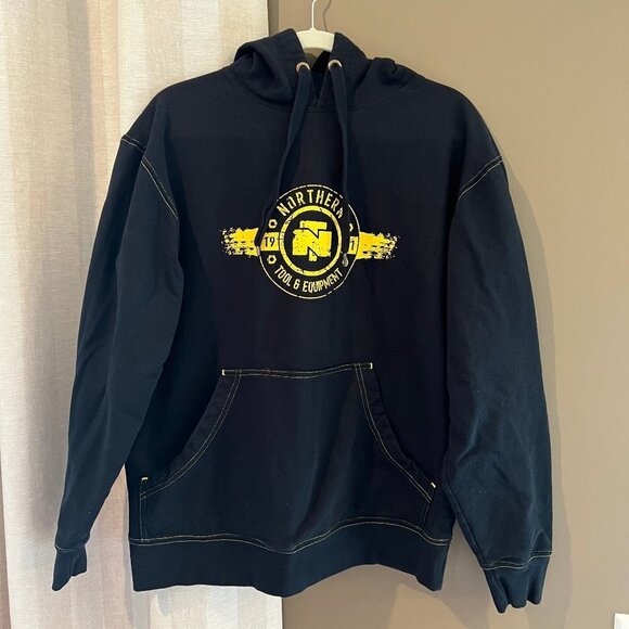 Gravel Gear Other - Northern Tool Black & Yellow Hoodie Sweatshirt, Size Medium